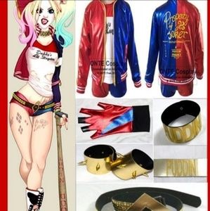 8 PCS NEW Harley Quinn cosplay costume**M size